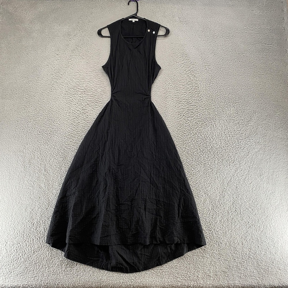 Madewell Black Sleeveless Midi Dress